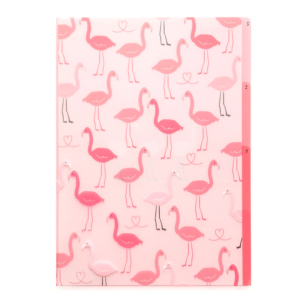 pochette flamant rose
